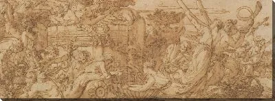 Картина Вакханал: прибытие в винный чан