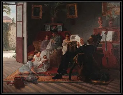 Семейная сцена Адольфо Аугусто Пинто 