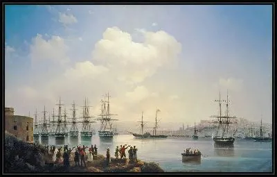 Русская эскадра на Севастопольском рейде (Russian fleet at Sevastopol harbor)