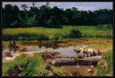 Речной пейзаж №29