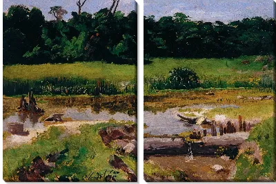 Речной пейзаж №29