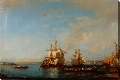 Картина Кайки и Парусники на Босфоре