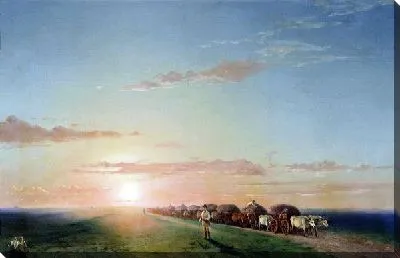 Обоз в степи (Carts in the wilderness)
