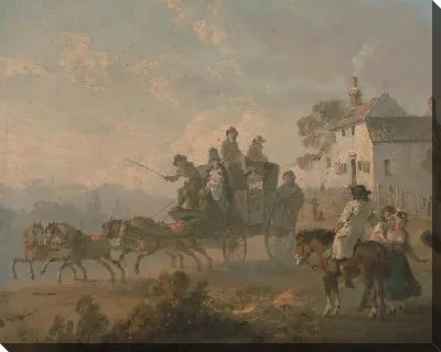 Картина Тренер на проселочной дороге