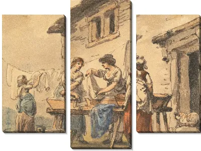 Картина Мытье пеплом