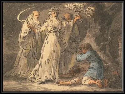 Картина Отрезание омелы от нее друидами