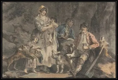 Картина Дровосек и его семья