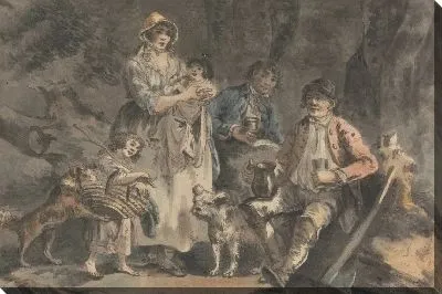 Картина Дровосек и его семья