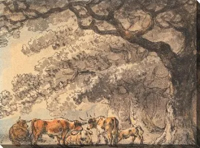 Картина Приют для крупного рогатого скота