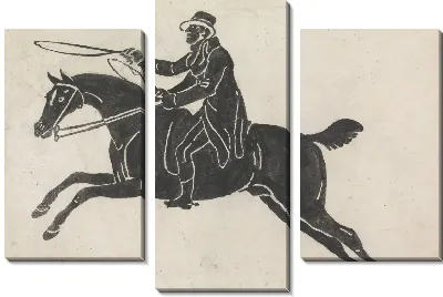 Всадник на скачущей лошади