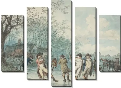 Картина Фигуристы на серпантине в Гайд-парке