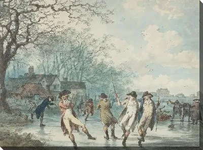 Картина Фигуристы на серпантине в Гайд-парке