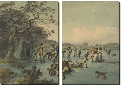 Картина Кататься на коньках в Гайд-парке