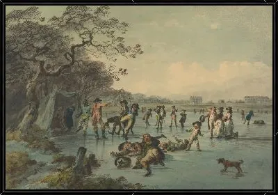 Картина Кататься на коньках в Гайд-парке