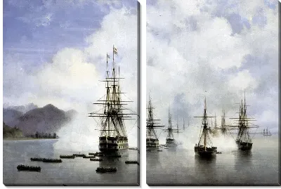 Картина Десант Н.Н.Раевского у Субаши (Troopers have N.N.Raevskogo Subashi)