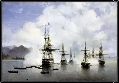 Картина Десант Н.Н.Раевского у Субаши (Troopers have N.N.Raevskogo Subashi)