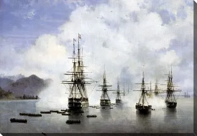 Картина Десант Н.Н.Раевского у Субаши (Troopers have N.N.Raevskogo Subashi)