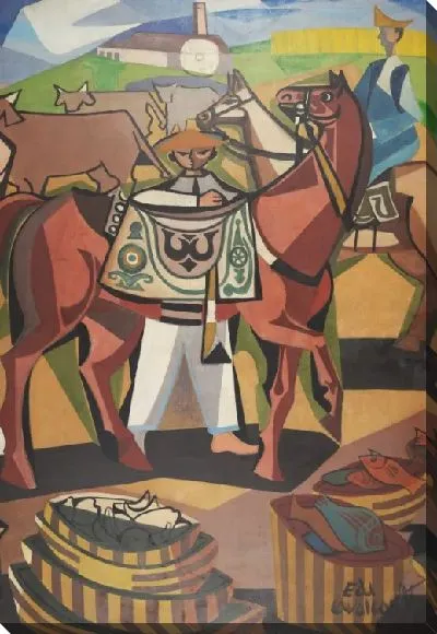 Картина Лошади и Рыбы