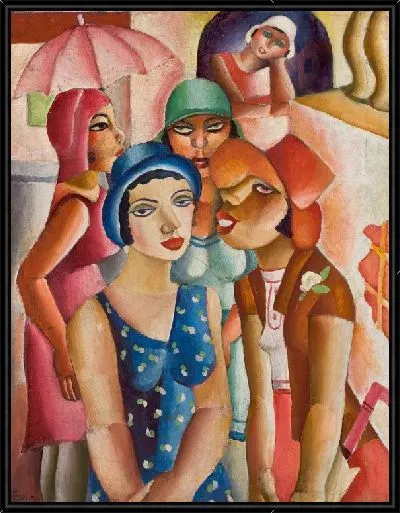 Картина Пять девушек 