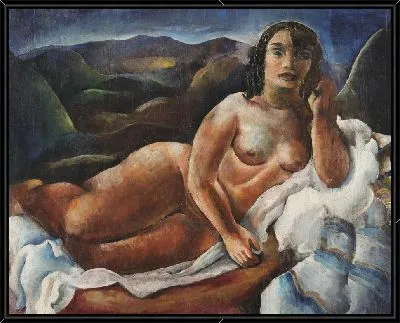 Картина Обнаженная женщина лежащая