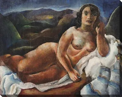 Картина Обнаженная женщина лежащая