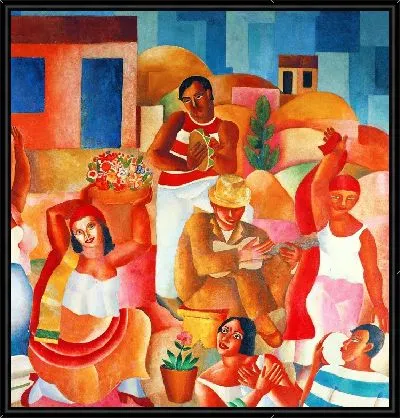 Деталь фрески Ди Кавальканти