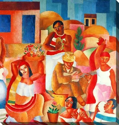 Деталь фрески Ди Кавальканти