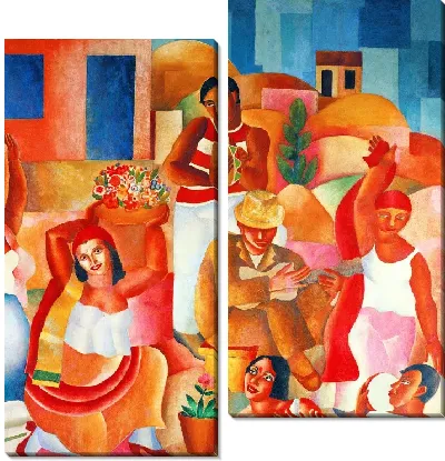 Деталь фрески Ди Кавальканти