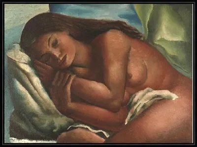 Картина Голая мулата спит