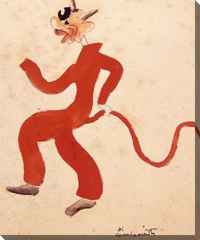 Картина «Кнут дьявола»: Эскиз костюма к балету «Карнавал дас Криансас Бразилейрас» на вилле Лобос