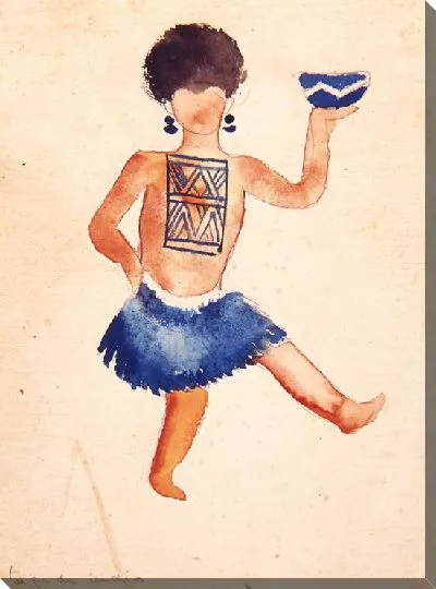 Картина Эскиз костюма к балету "Carnaval das Crianças Brasileiras" Вилья-Лобоса