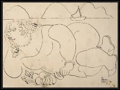 Лежа женщина