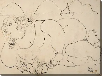 Лежа женщина