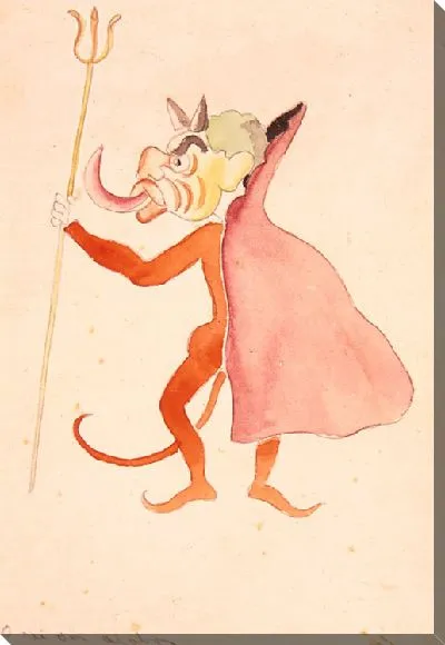 Картина Эскиз костюма к балету "Carnaval das Crianças Brasileiras" в исполнении Виллы-Лобос