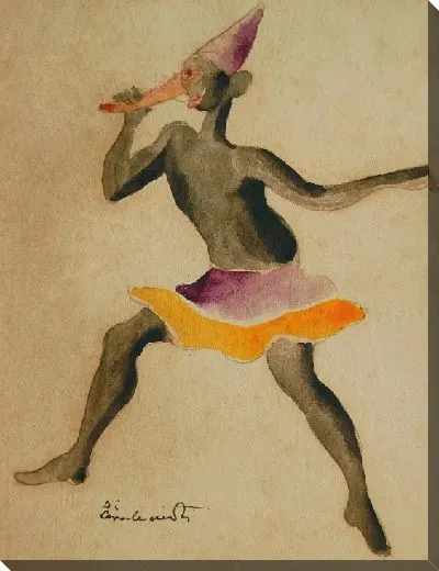 Картина Приключения трапециозинго: Эскиз костюма к балету "Carnaval das Crianças Brasileiras" в исполнении Villa-Lobos