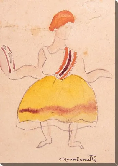 Картина  Эскиз костюма к балету "Carnaval das Crianças Brasileiras" в исполнении Villa-Lobos