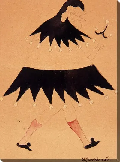 Картина Колокольчики домино: Эскиз костюма к балету "Карнавал дас Криансас Бразилейрас" Виллы-Лобос