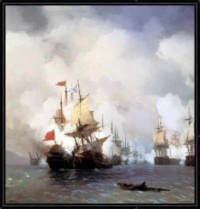 Бой в Хиосском проливе 24 июня 1770 года (Battle in the Chios Channel June 24, 1770)
