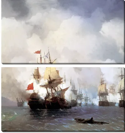 Бой в Хиосском проливе 24 июня 1770 года (Battle in the Chios Channel June 24, 1770)