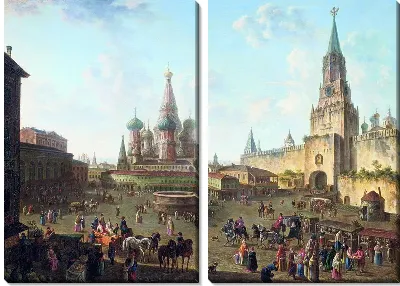 Картина Красная площадь в Москве (Red Square in Moscow)