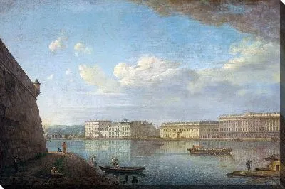 Картина Вид Дворцовой набережной от Петропавловской крепости (View of Palace Embankment from the fortress)