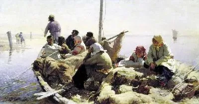 Картина По реке Оке (By the Oka River)