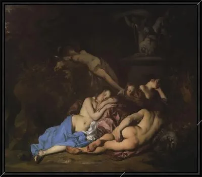 Нимфы у фонтана