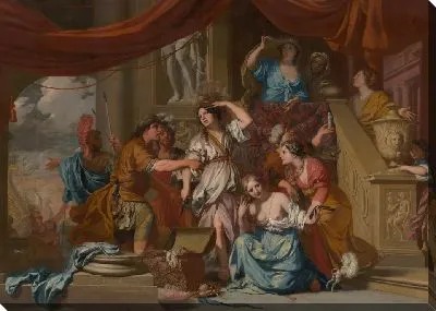 Картина Ахиллес обнаружен среди дочерей Ликомеда