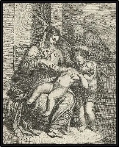 Картина Святое Семейство с Иоанном Крестителем