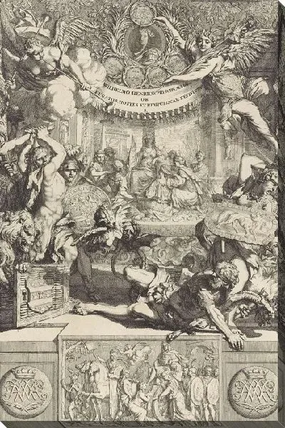 Картина Зиннепрент о Виллеме III, после кампании 1673 года и завоевания могилы в 1674 году