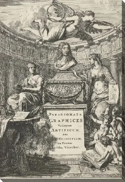 Картина Бюст Яна де Бишопа в окружении аллегорических фигур