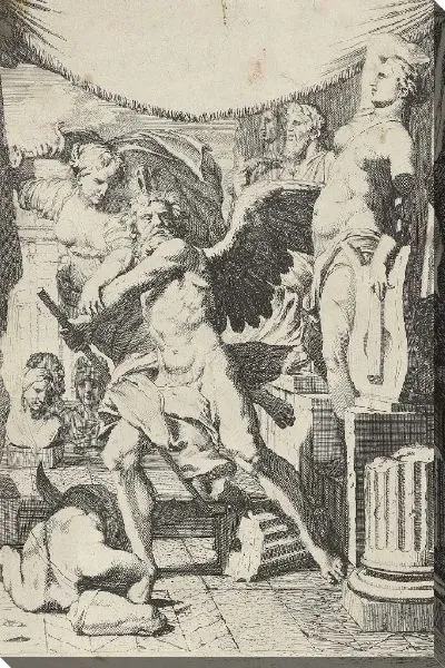 Картина Осторожность не позволяет Времени разрушать древние образы