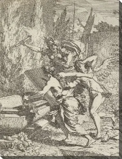 Картина Дидона тянет Амора к могиле