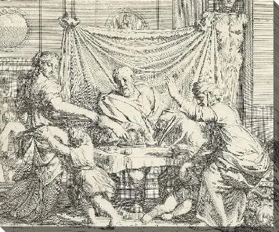 Картина Авраам и Сара за столом